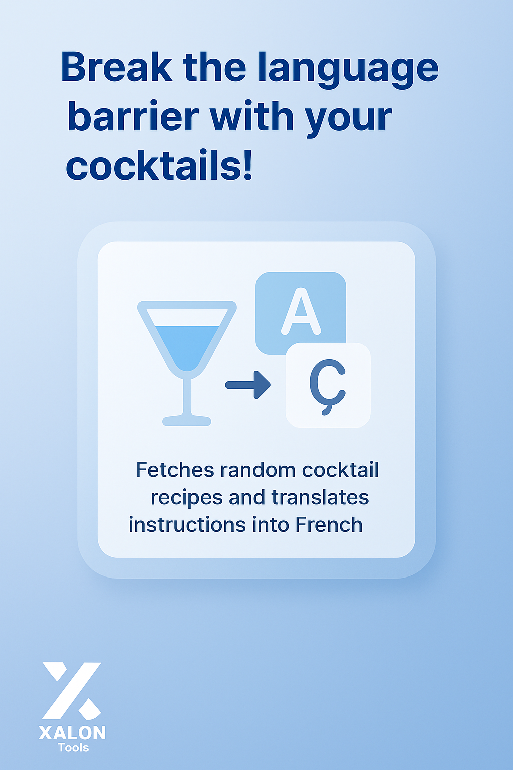 Translate cocktail instructions using DeepL