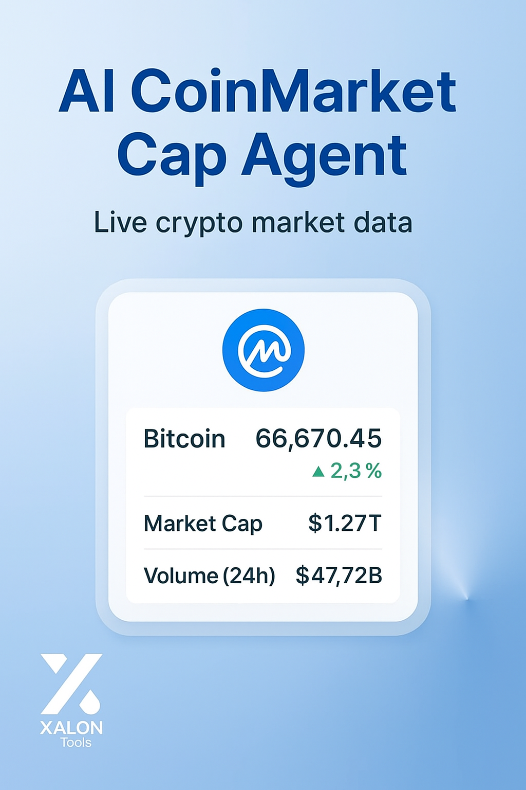 Get Live Crypto Market Data With AI Powered CoinMarketCap Agent
