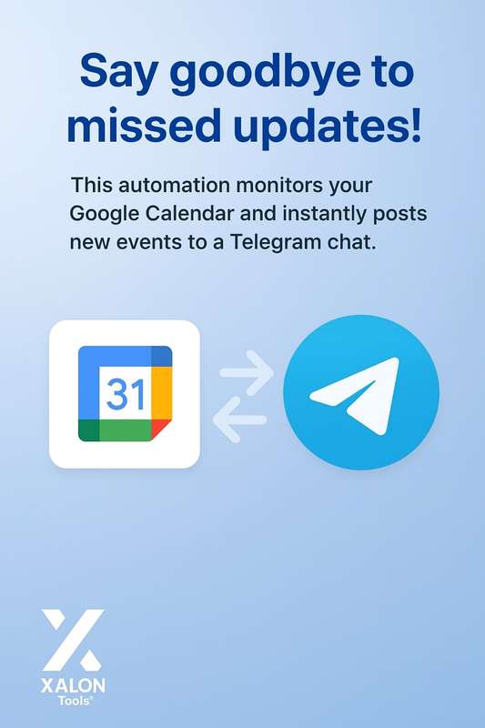 Post New Google Calendar Events to Telegram