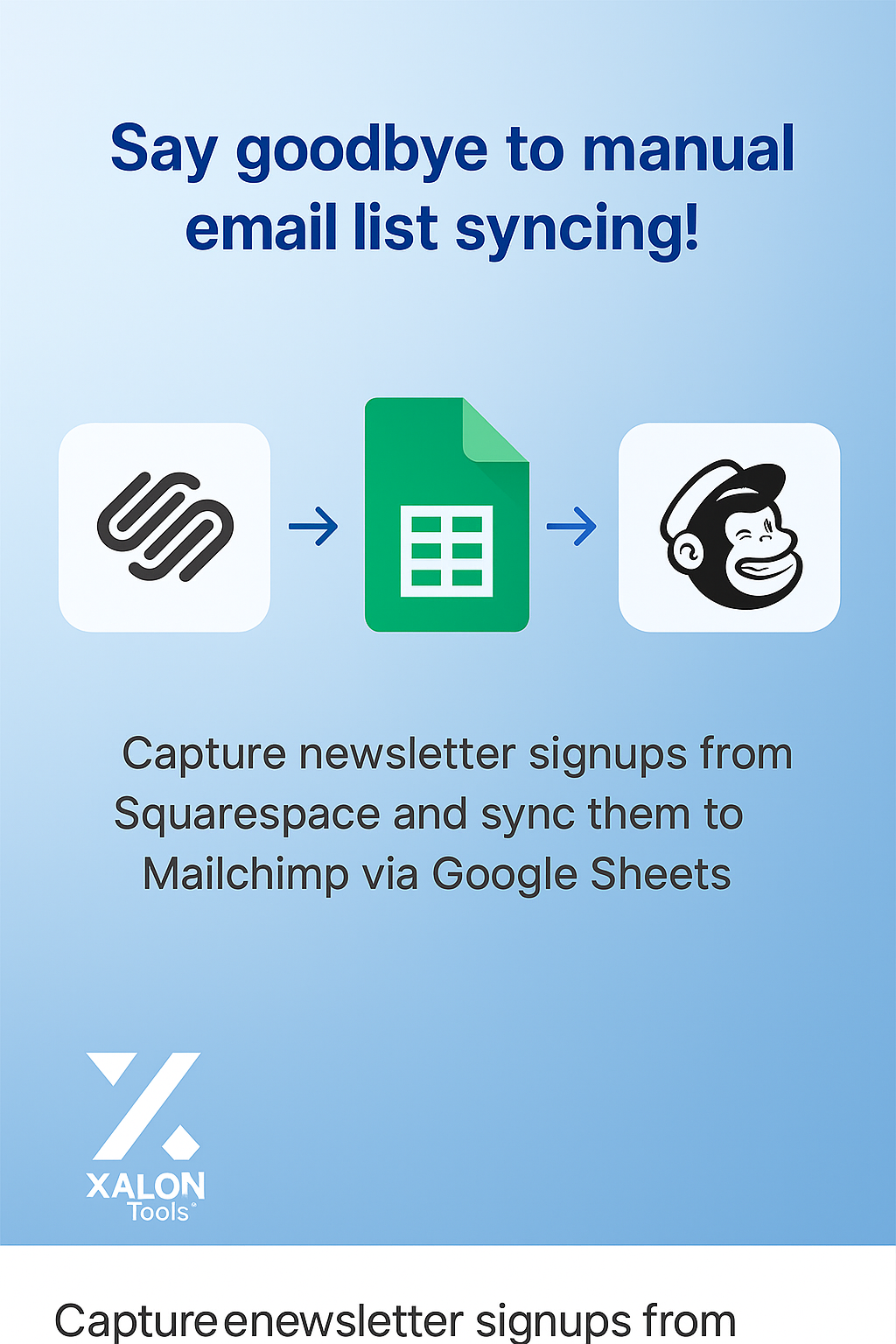 Sync Squarespace Newsletter Signups to Mailchimp via Google Sheets