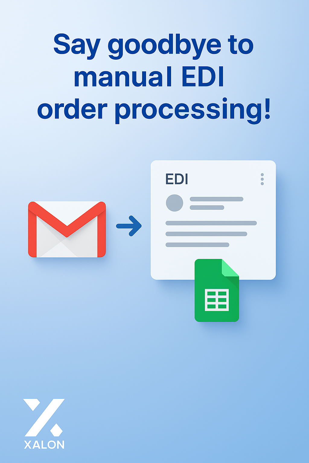 Electronic Data Interchange EDI Message Parsing with Gmail and Google Sheet