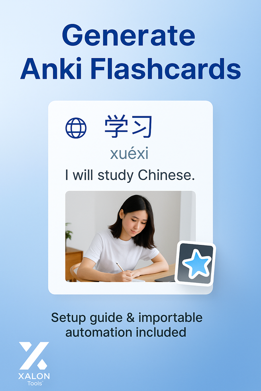 Generate Anki Flash Cards for Language Learning with Google Translate and GPT