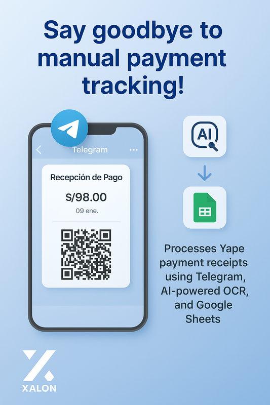 Extract Data from Yape Receipts via Telegram OCR and Store in Google Sheets