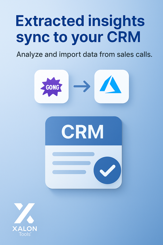 CallForge 05 Gongio Call Analysis with Azure AI and CRM Sync