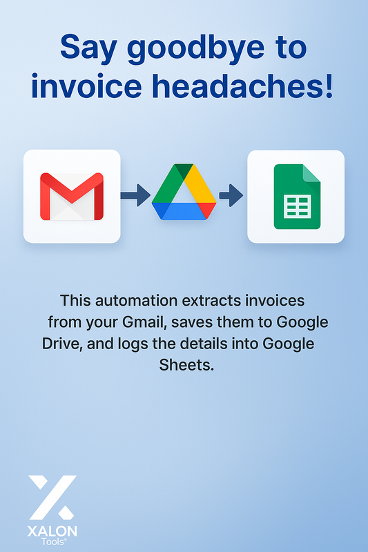 Invoices from Gmail to Drive and Google Sheets