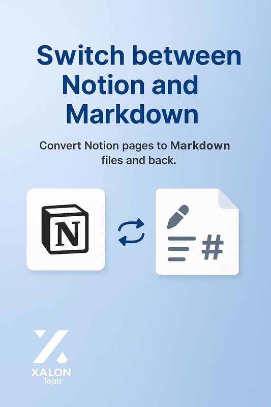 Convert Notion to Markdown and Back to Notion