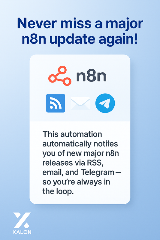 Get Alerts for Major n8n Releases via RSS, Email, and Telegram