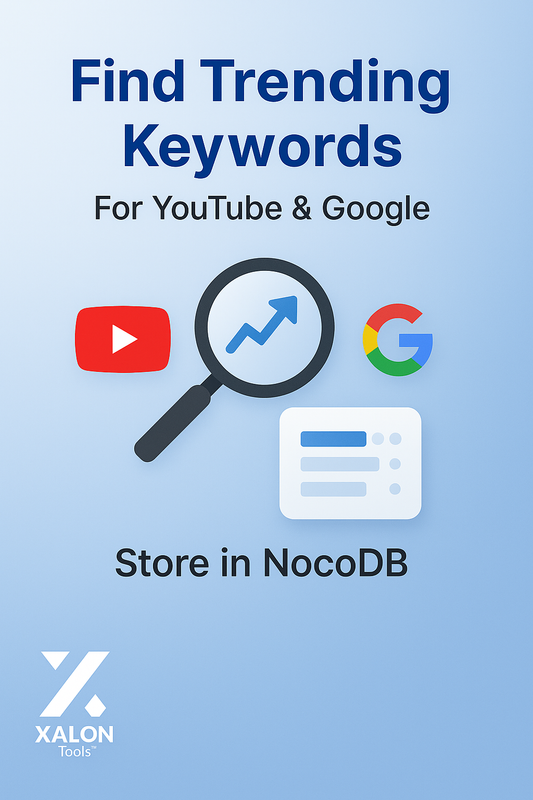 Find Top Keywords for YouTube and Google and Store Them in NocoDB