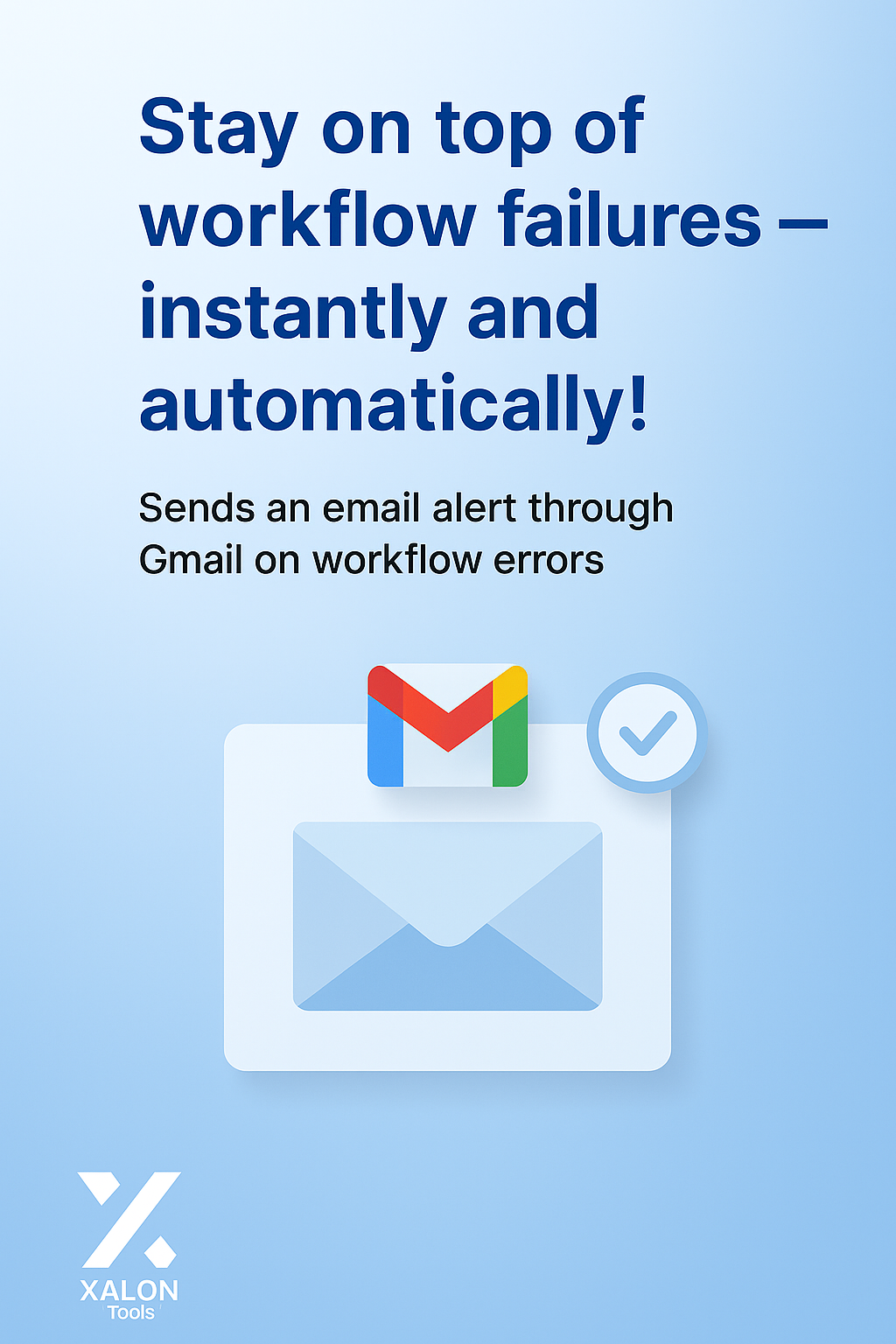 Send email via Gmail on workflow error