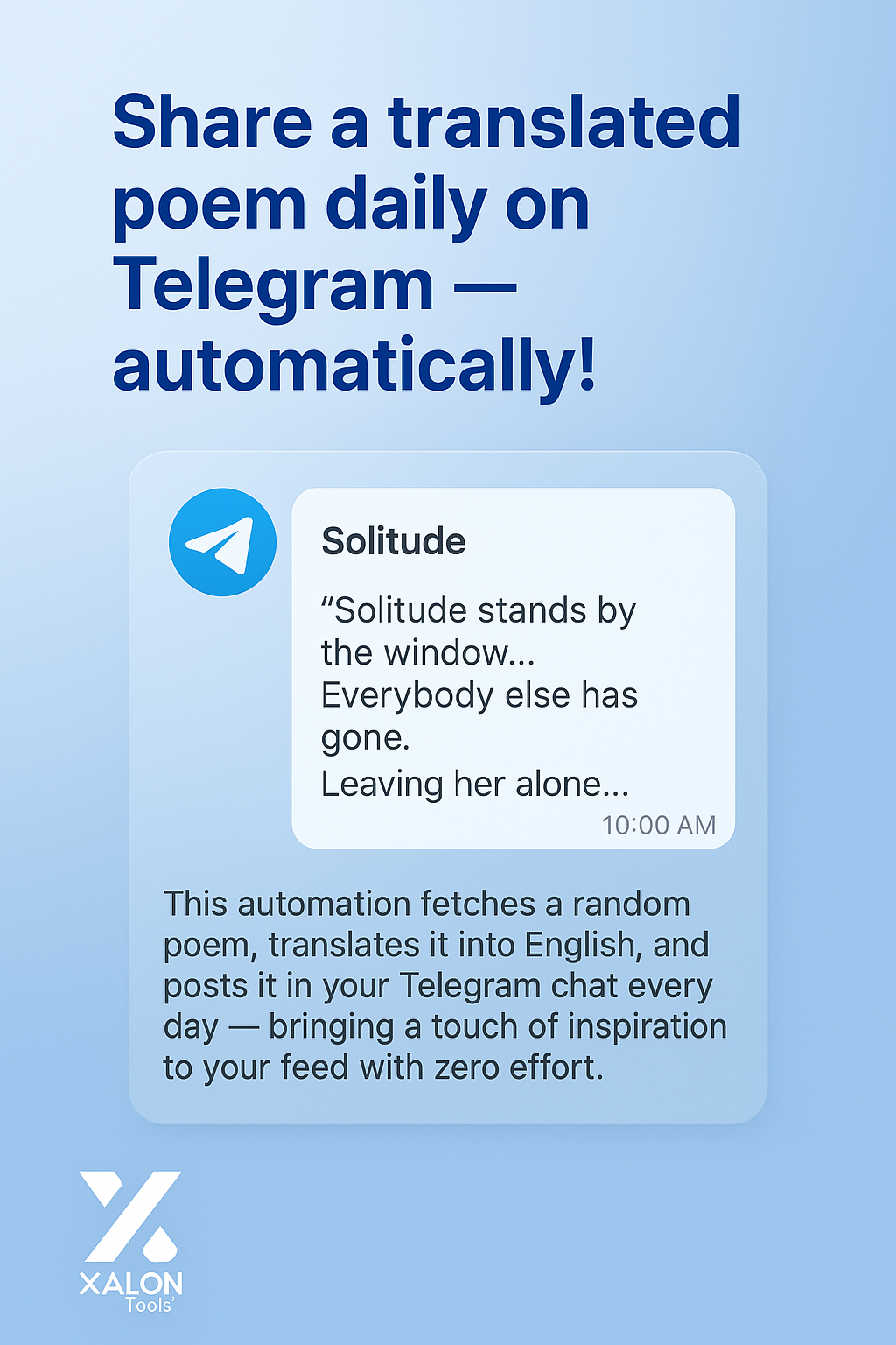 Get daily poems in Telegram
