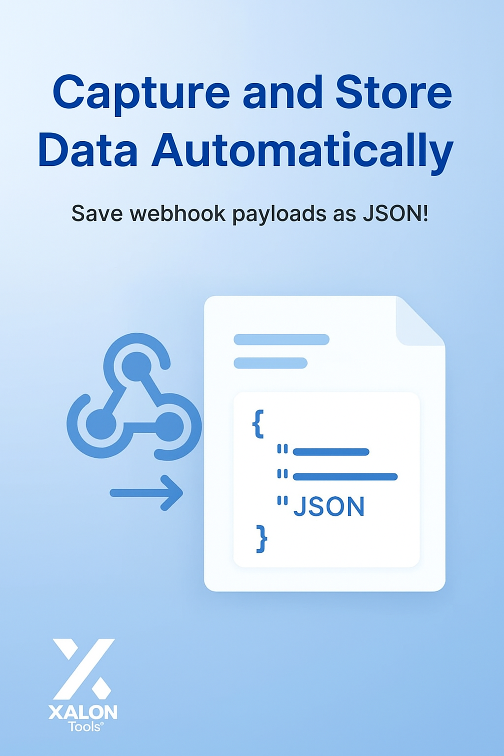 Store data received from Webhook in JSON