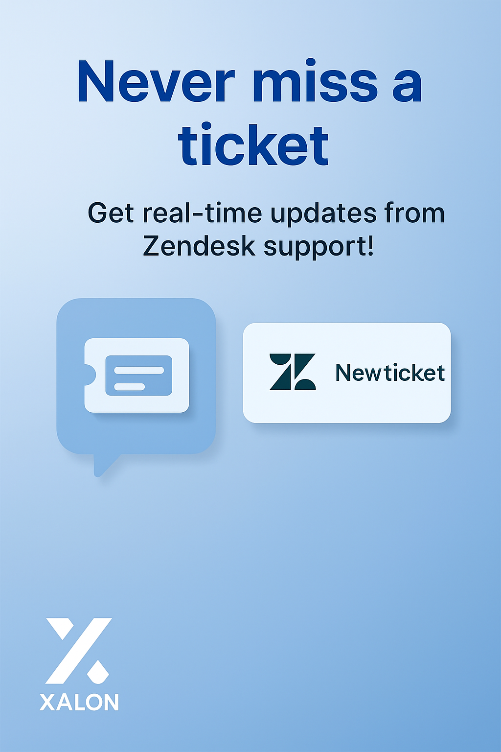 Receive updates for support in Zendesk