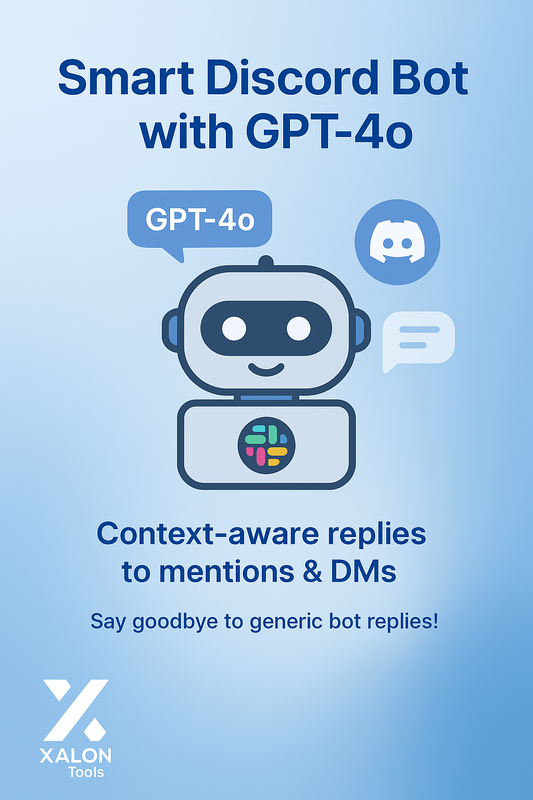Context‑aware Discord bot replies to mentions and DMs with GPT‑4o