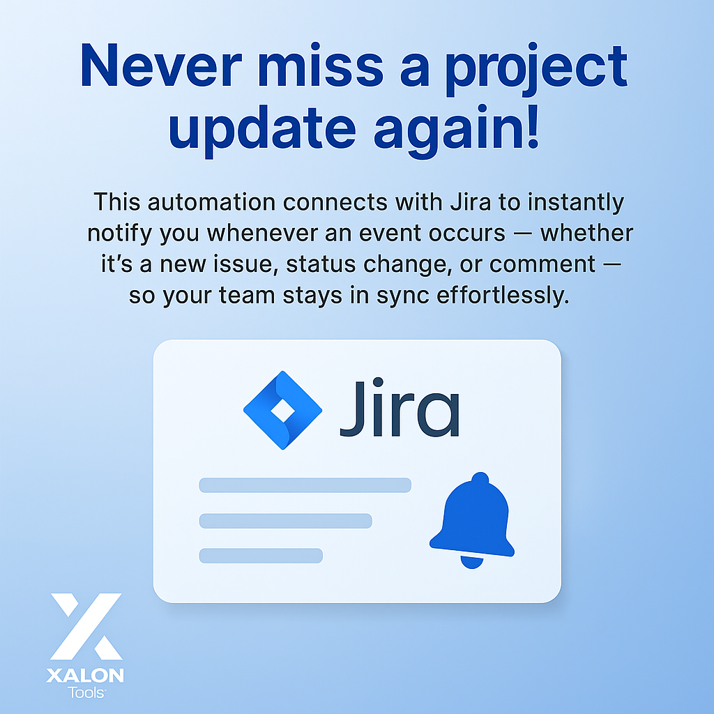 Receive updates for events in Jira