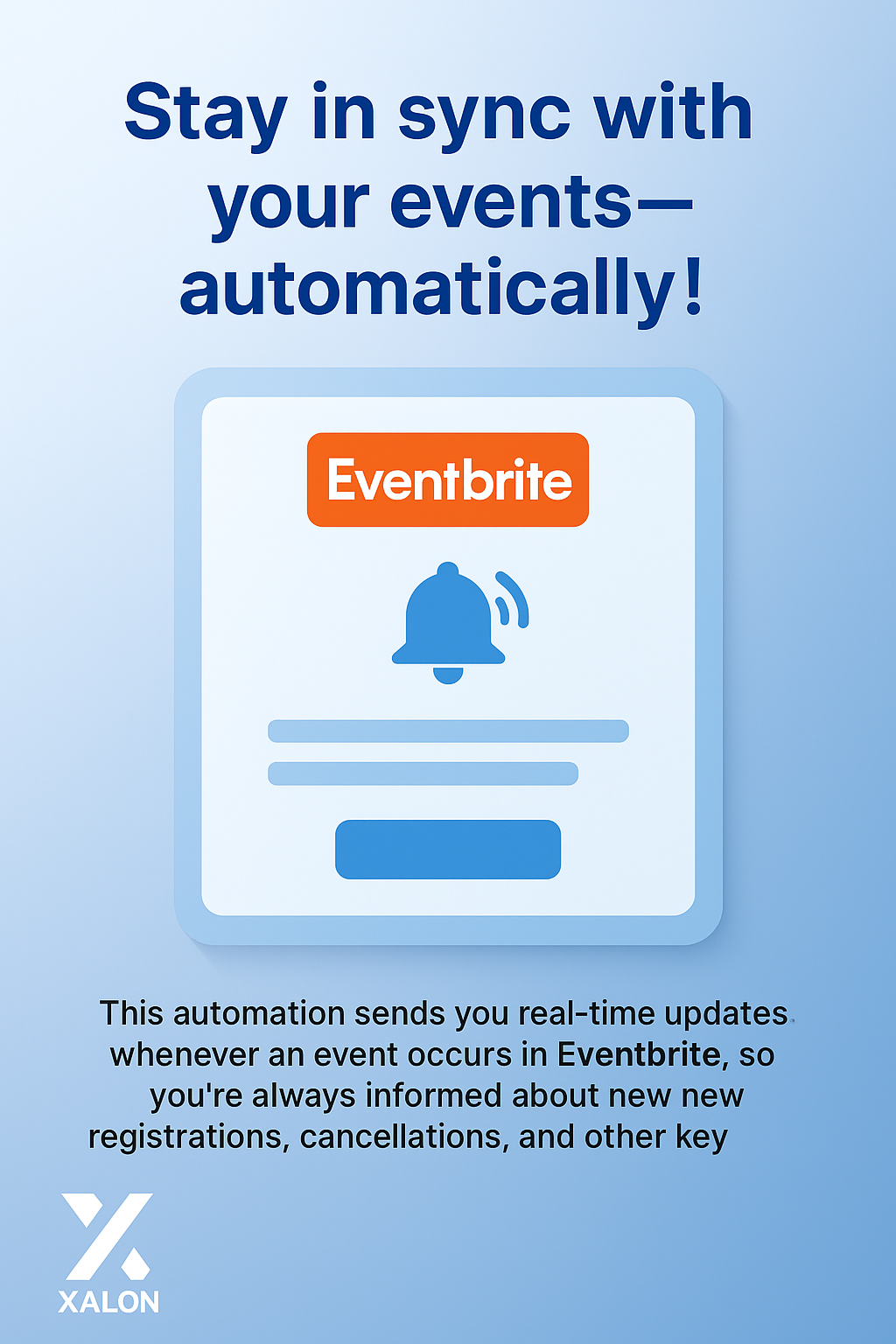 Receive updates for Eventbrite events