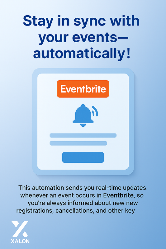 Receive updates for Eventbrite events