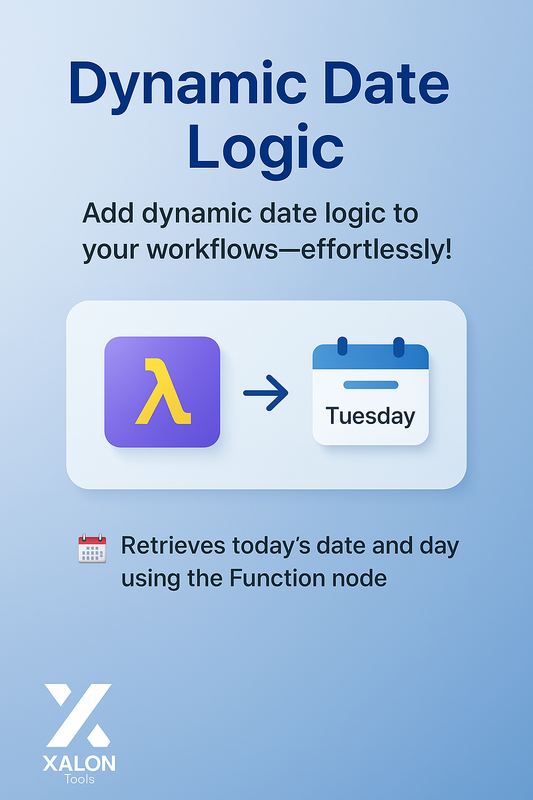 Get Today’s Date and Day with the Function Node