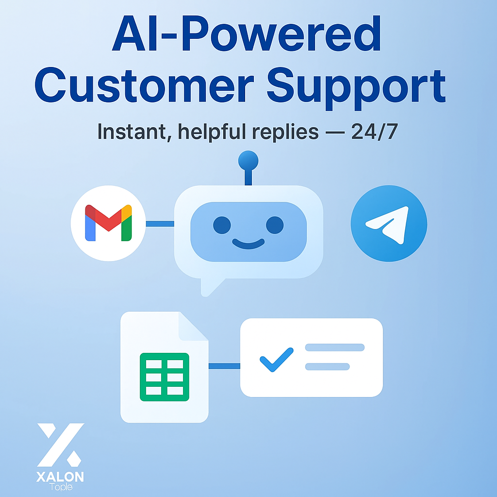 Automate Multi-Channel Customer Support with Gmail, Telegram, and GPT AI