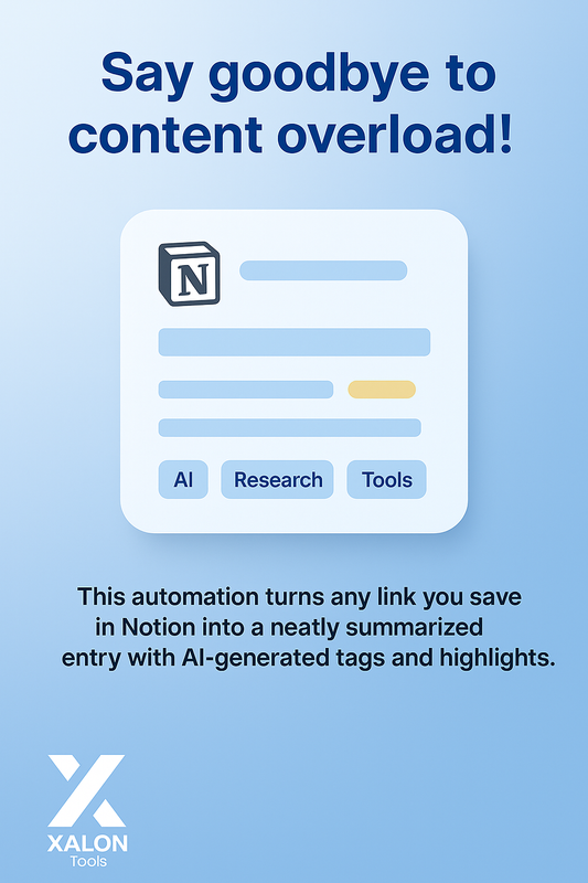 Notion AI Summary & Tags