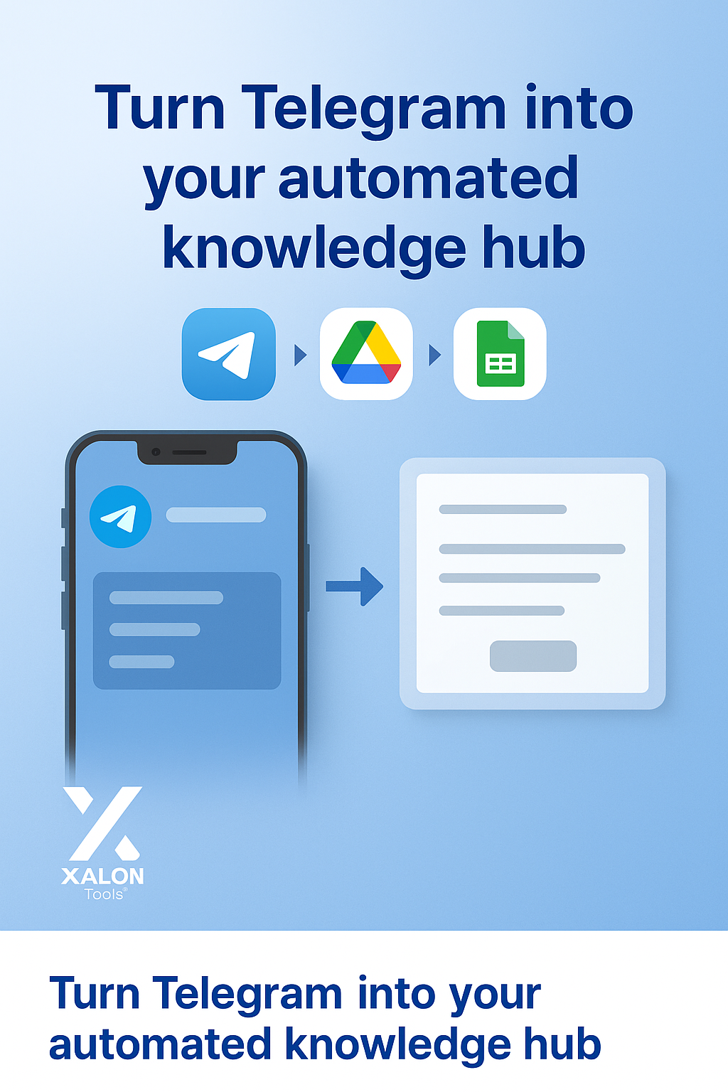 Sync Telegram Data to Notion, Drive & Sheets (One-Way)