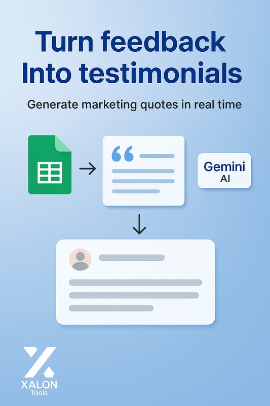 Get Testimonials from Feedback with Gemini AI and Google Sheets