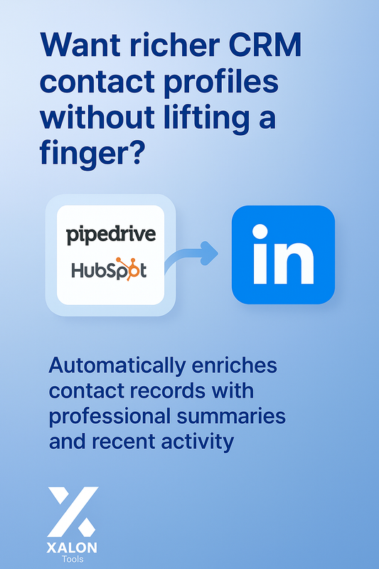 CRM Contact Enrichment with LinkedIn, GPT & Multi-Platform Support
