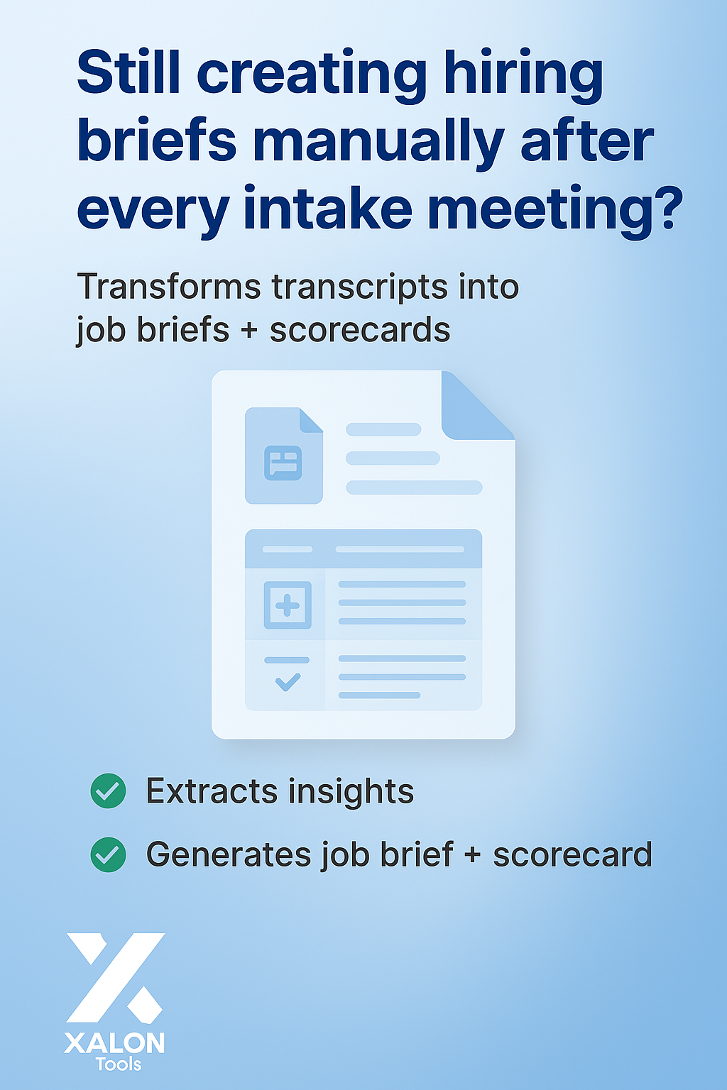 Turn Hiring Transcripts into Briefs & Scorecards with AI
