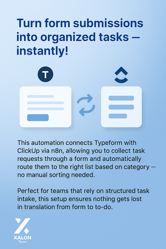 Gathering tasks in Typeform and send to ClickUp