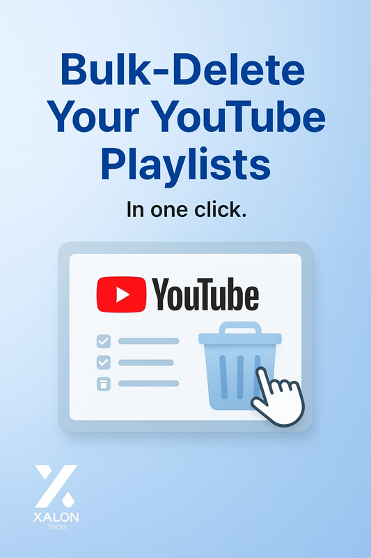 Bulk Delete All YouTube Playlists From Your Channel