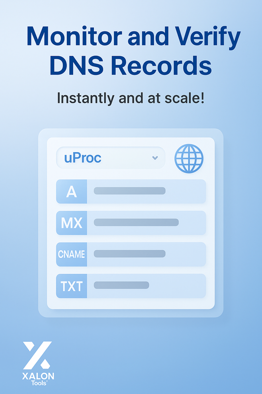 Get DNS entries of any domain with uProc
