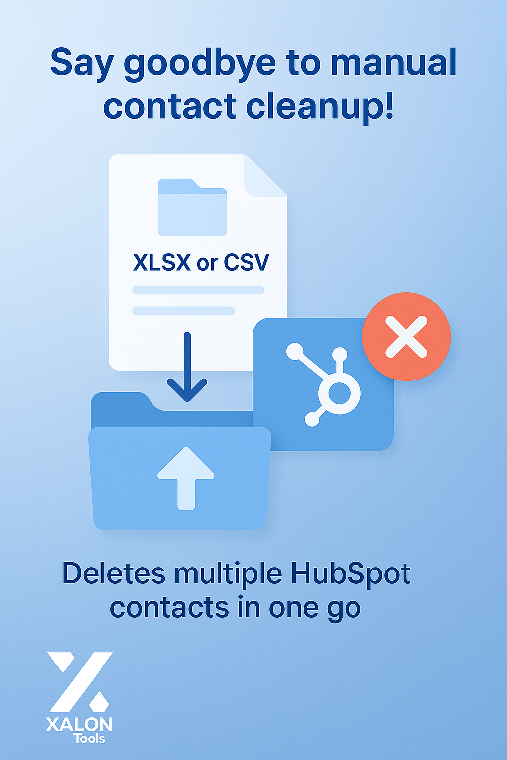 Bulk Delete HubSpot Contacts from Uploaded Excel/CSV File