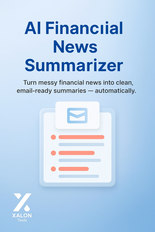 Financial News Digest with Google Gemini AI to Outlook Email