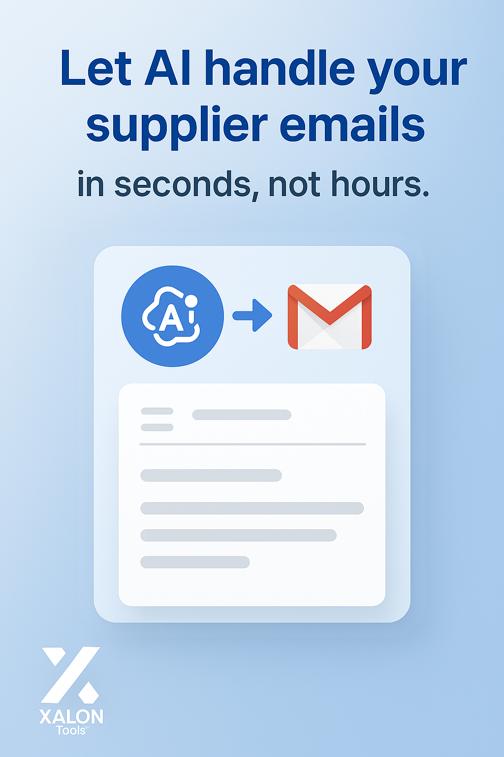 Automated Email Assistant for Suppliers using OpenAI and Google Sheets