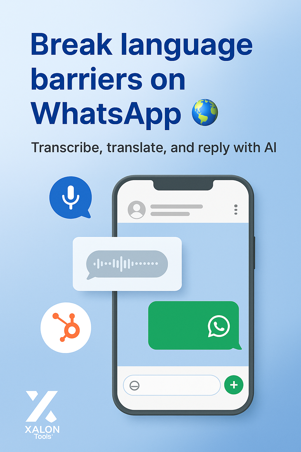 Multilingual WhatsApp Translator with OpenAI Whisper, GPT-4 & HubSpot Integration