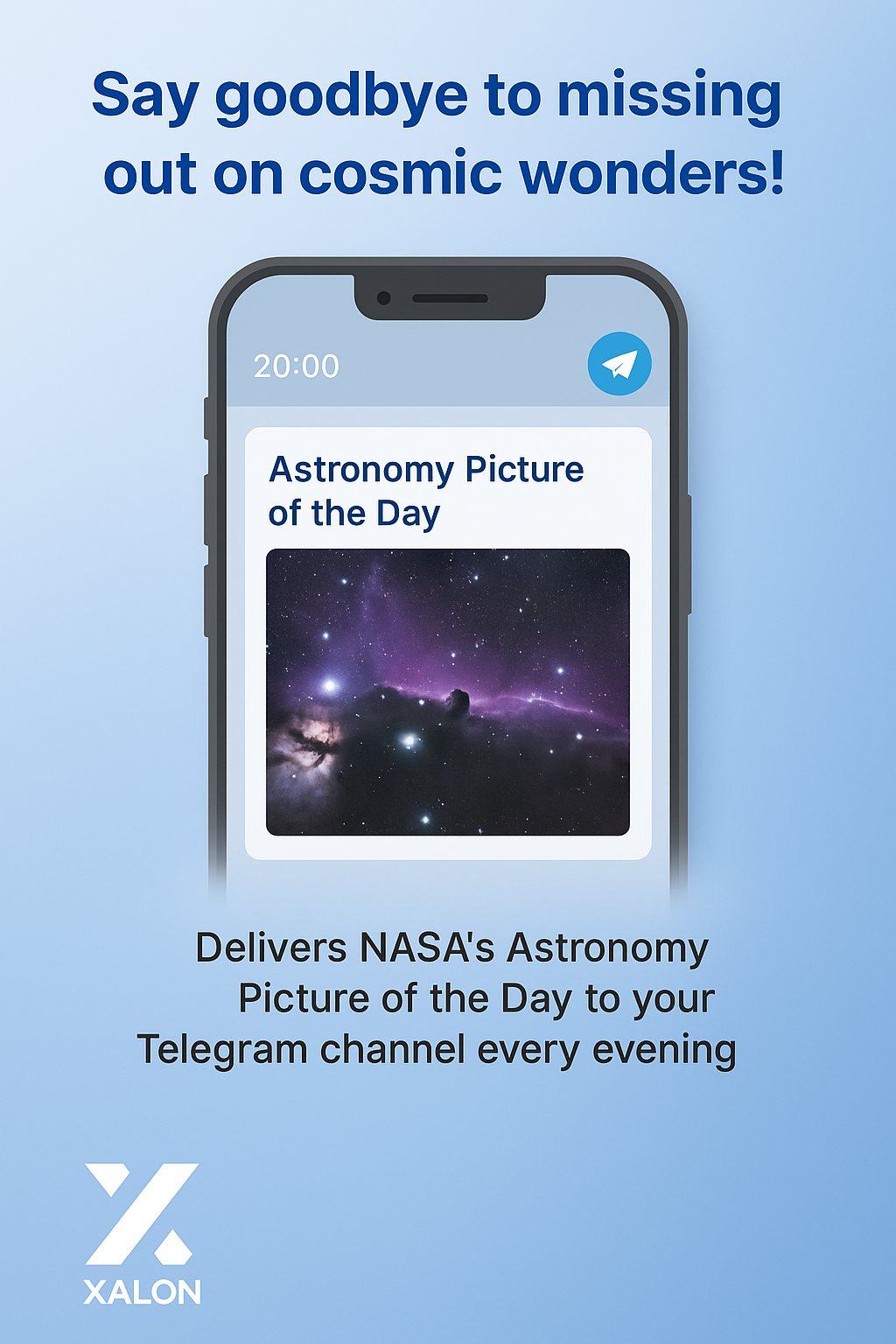 Astronomy picture of the day daily to a Telegram channel