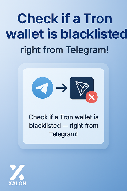 Check Tron wallet USDT blacklist status via Telegram
