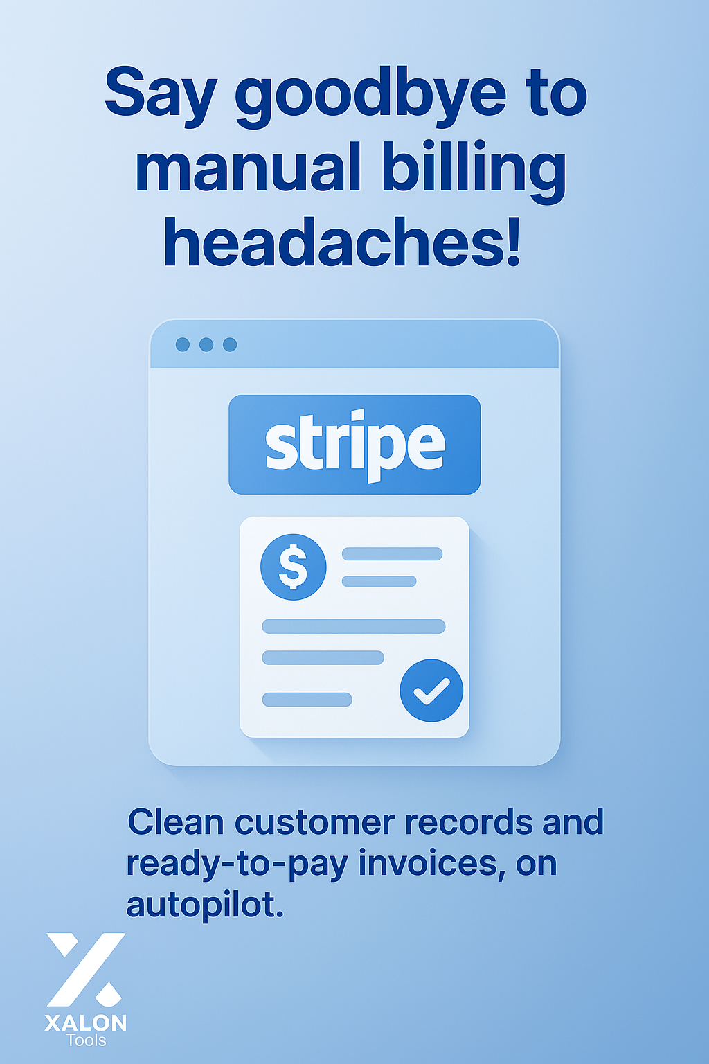 Create or find Stripe customers and automatically generate invoices
