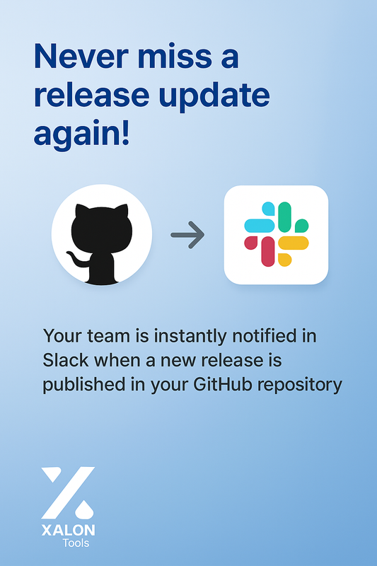 Notify a team channel about new software releases via Slack and GitHub