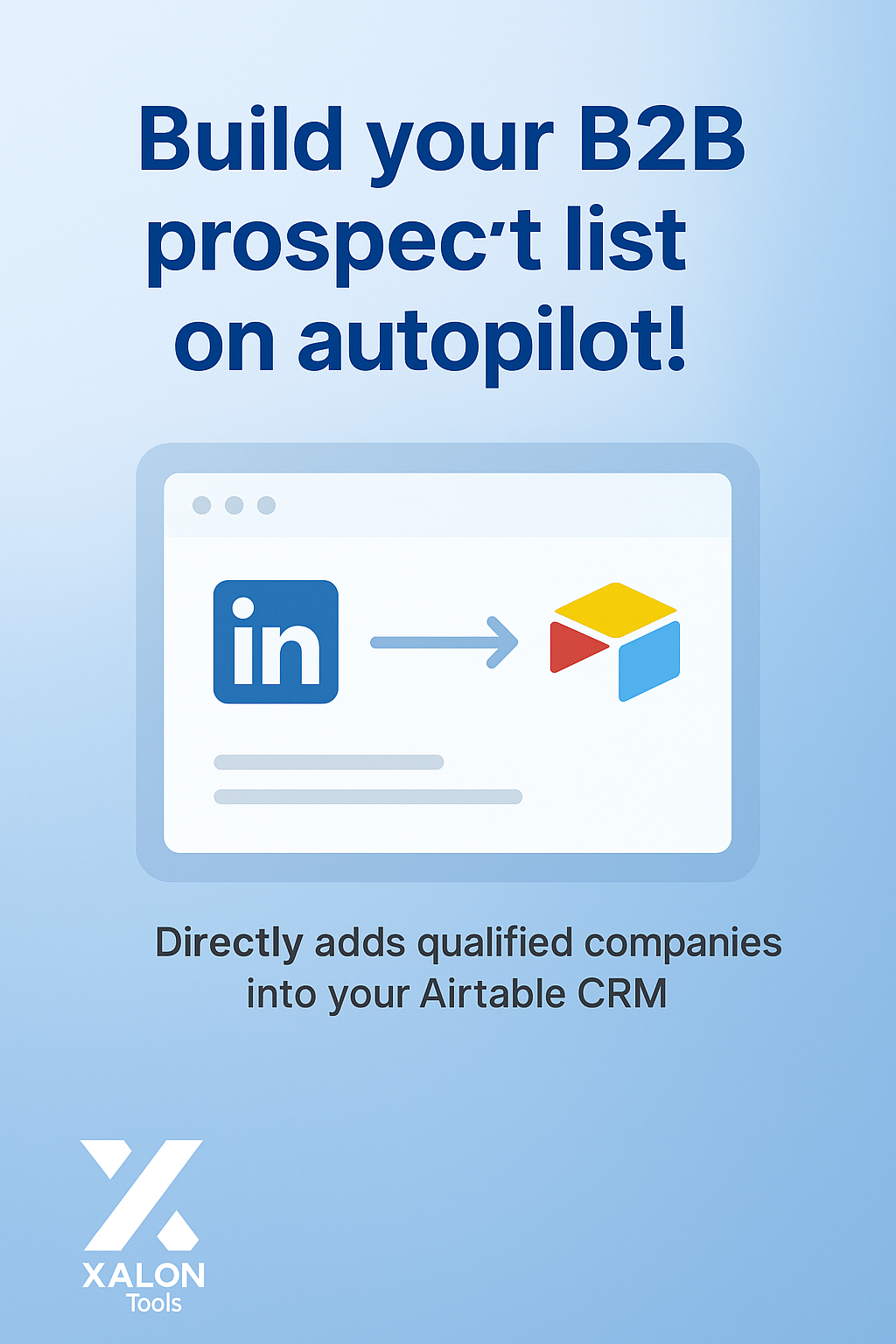 Search LinkedIn companies and add them to Airtable CRM