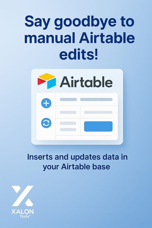 Insert and update data in Airtable