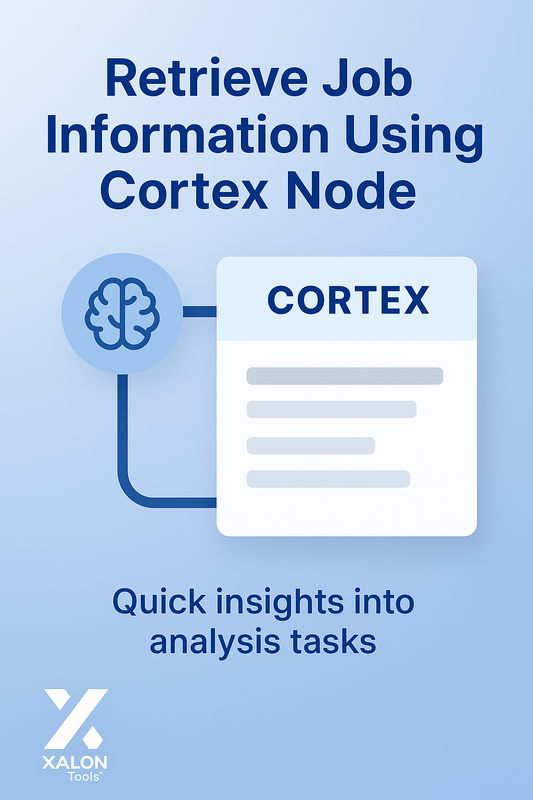Get the job details using the Cortex node