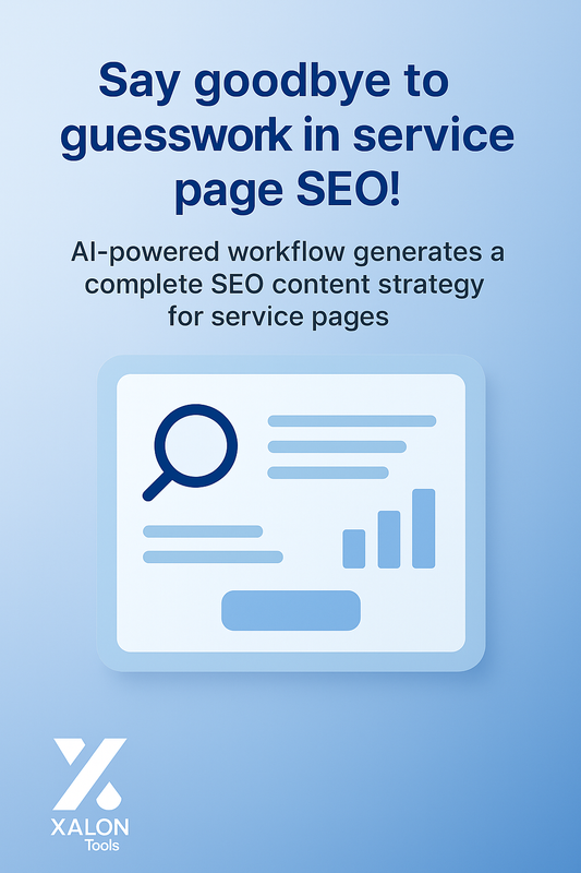 High Level Service Page SEO Blueprint Report Generator