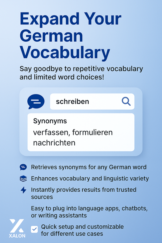 Get synonyms of a German word