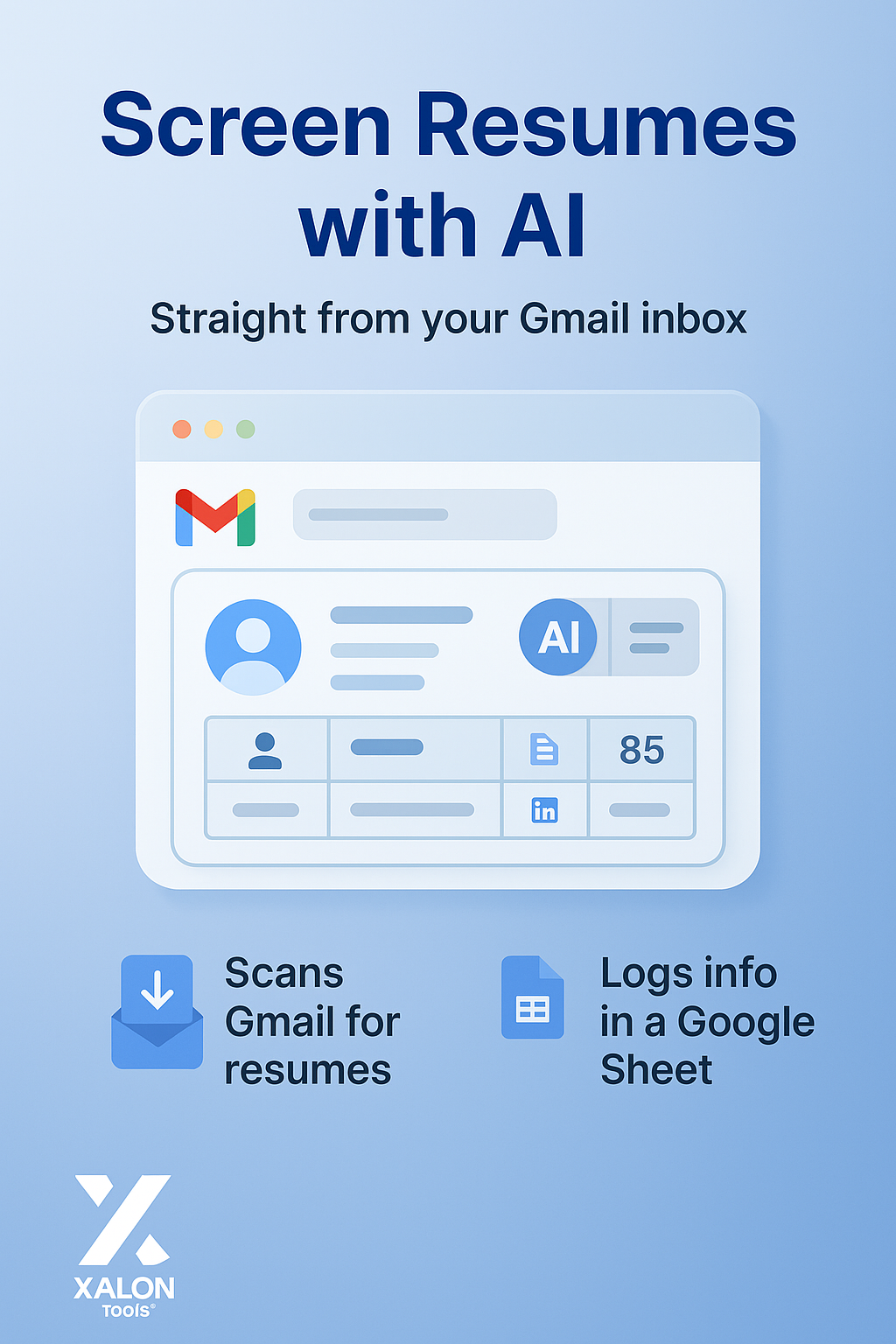 Screen and Score Resumes from Gmail to Sheets with AI
