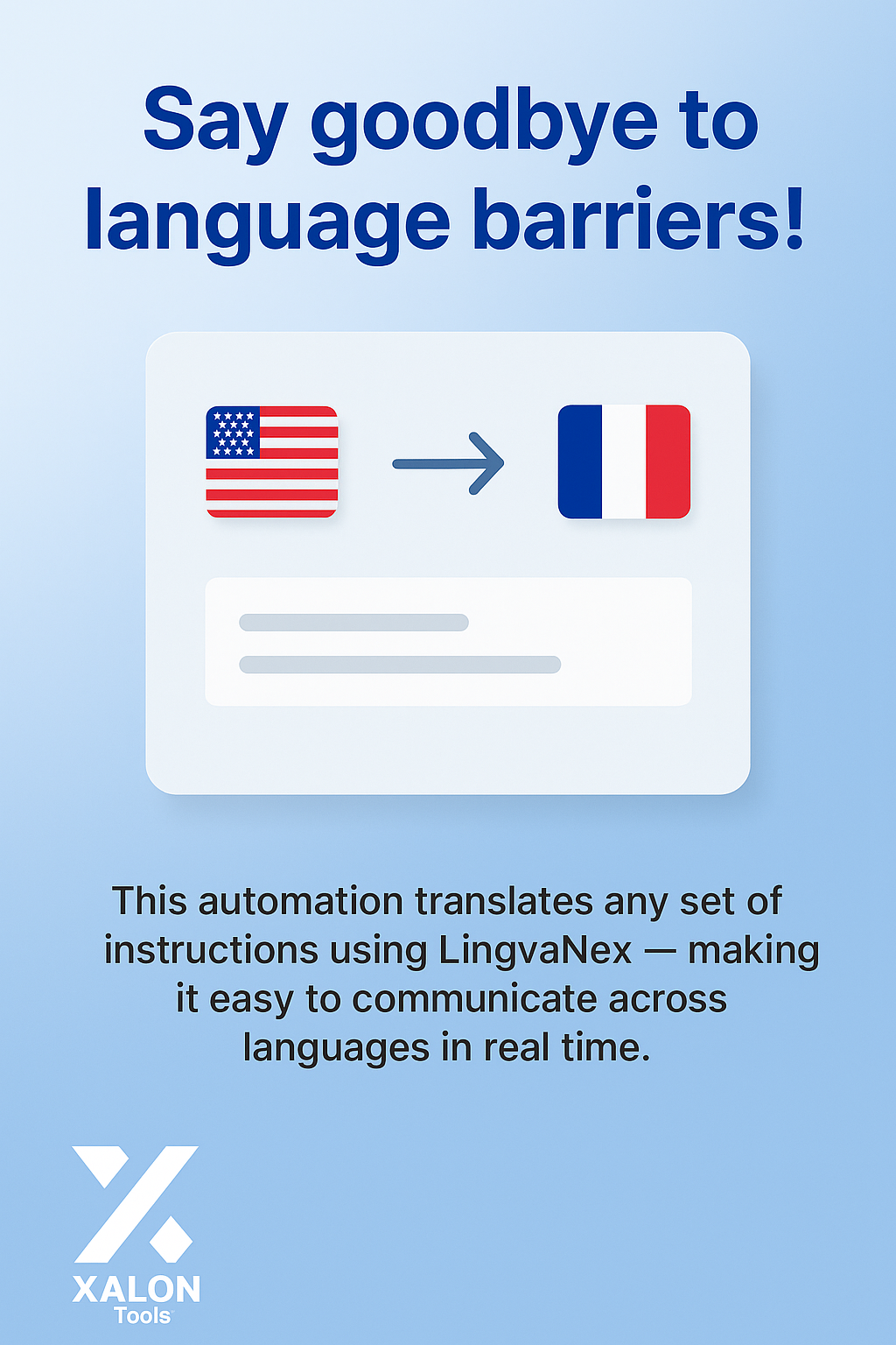 Translate instructions using LingvaNex