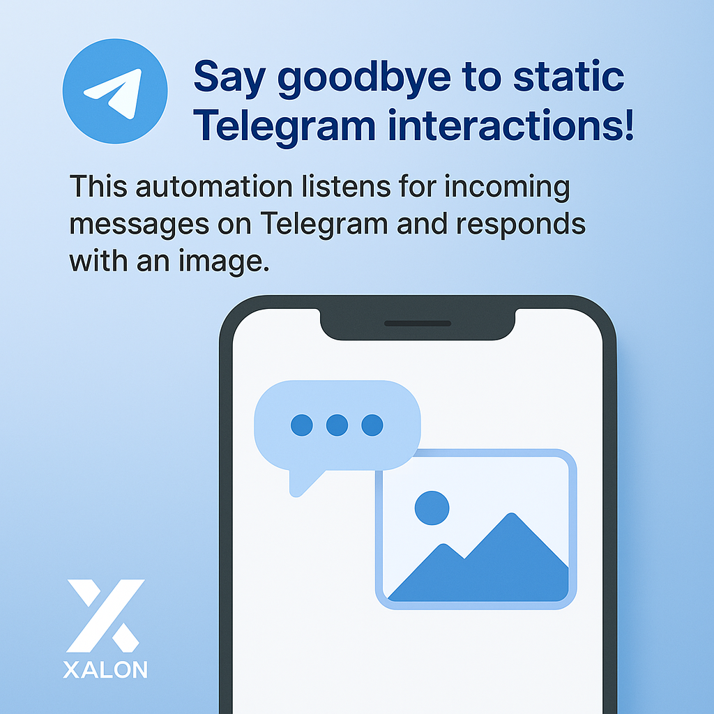 Receive updates from Telegram and send an image