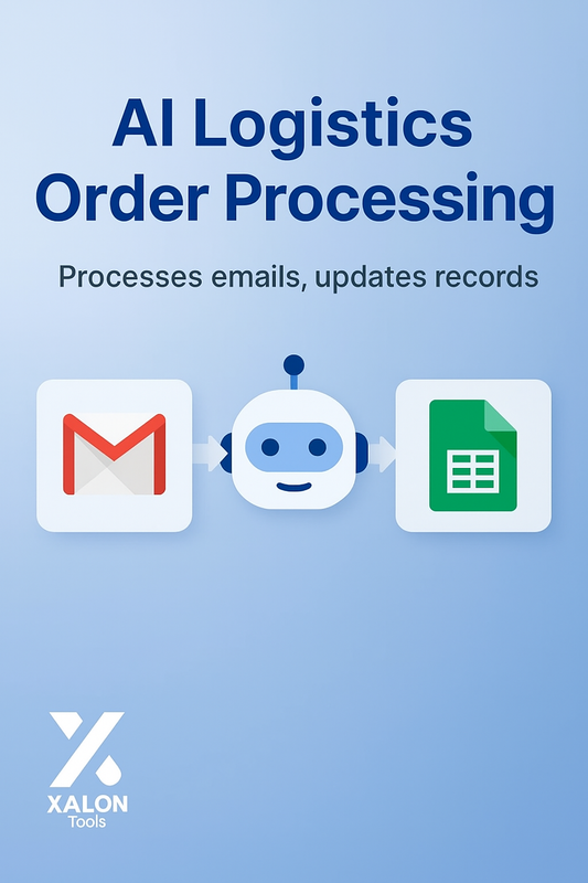 AI Agent for Logistics Order Processing with GPT 4o Gmail and Google Sheet