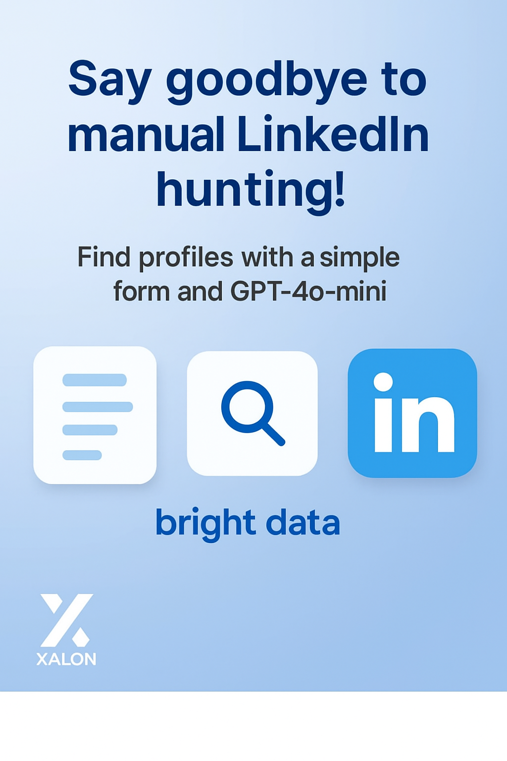 LinkedIn Profile Finder via Form using Bright Data and GPT 4o Mini