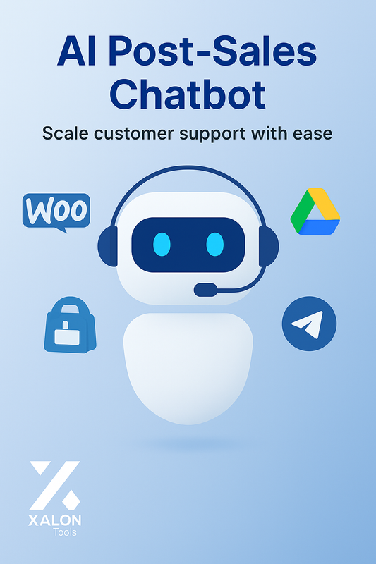 WooCommerce AI Post Sales Chatbot with GPT 4o RAG Google Drive and Telegram
