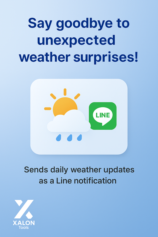 Send daily weather updates via a notification in Line